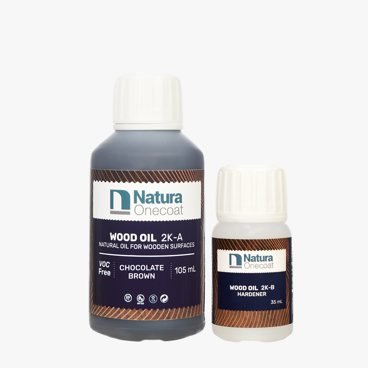 Natura Onecoat Wood Oil 2K Chocolate Brown 140 mL