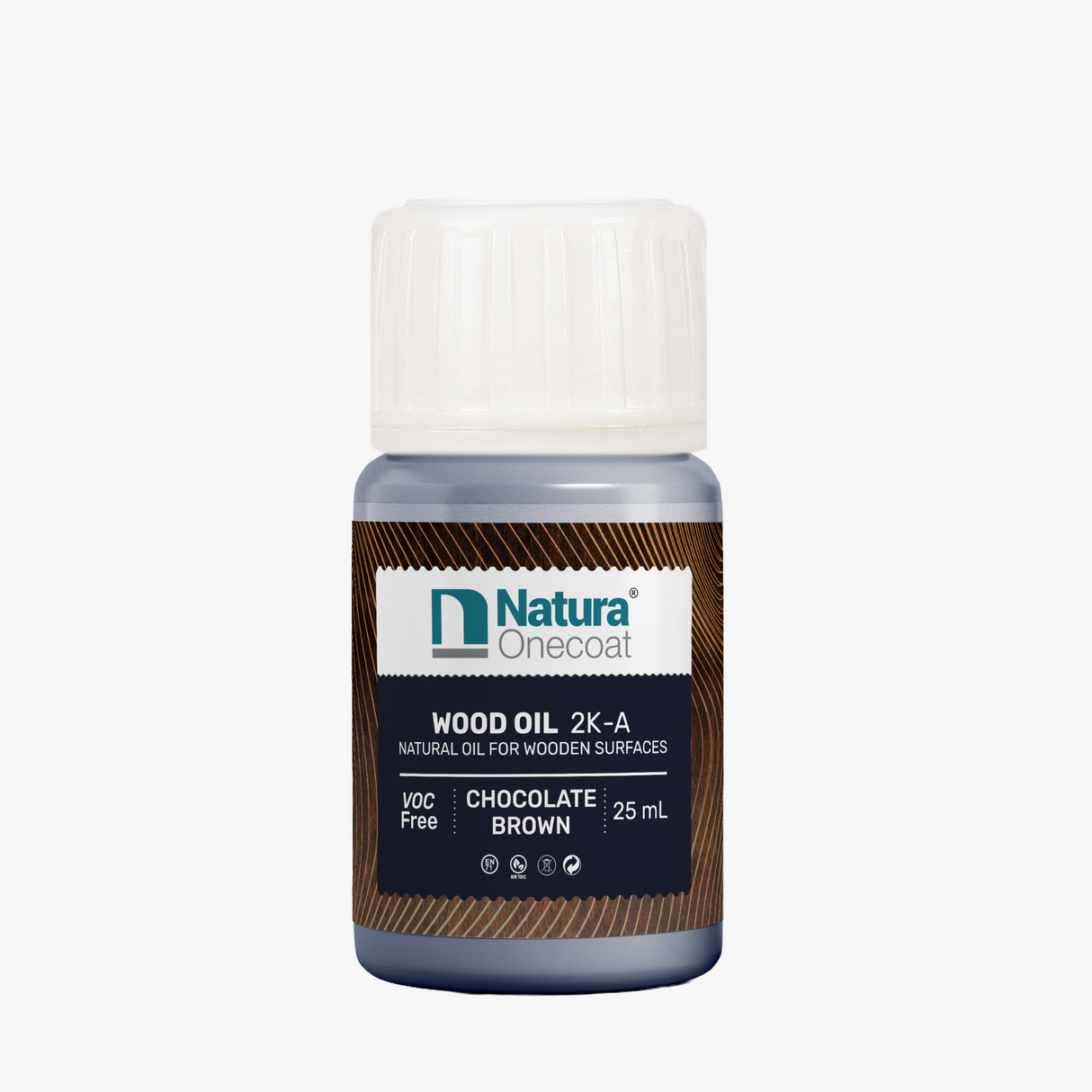 Natura Onecoat Wood Oil 2K-A Chocolate Brown Sample