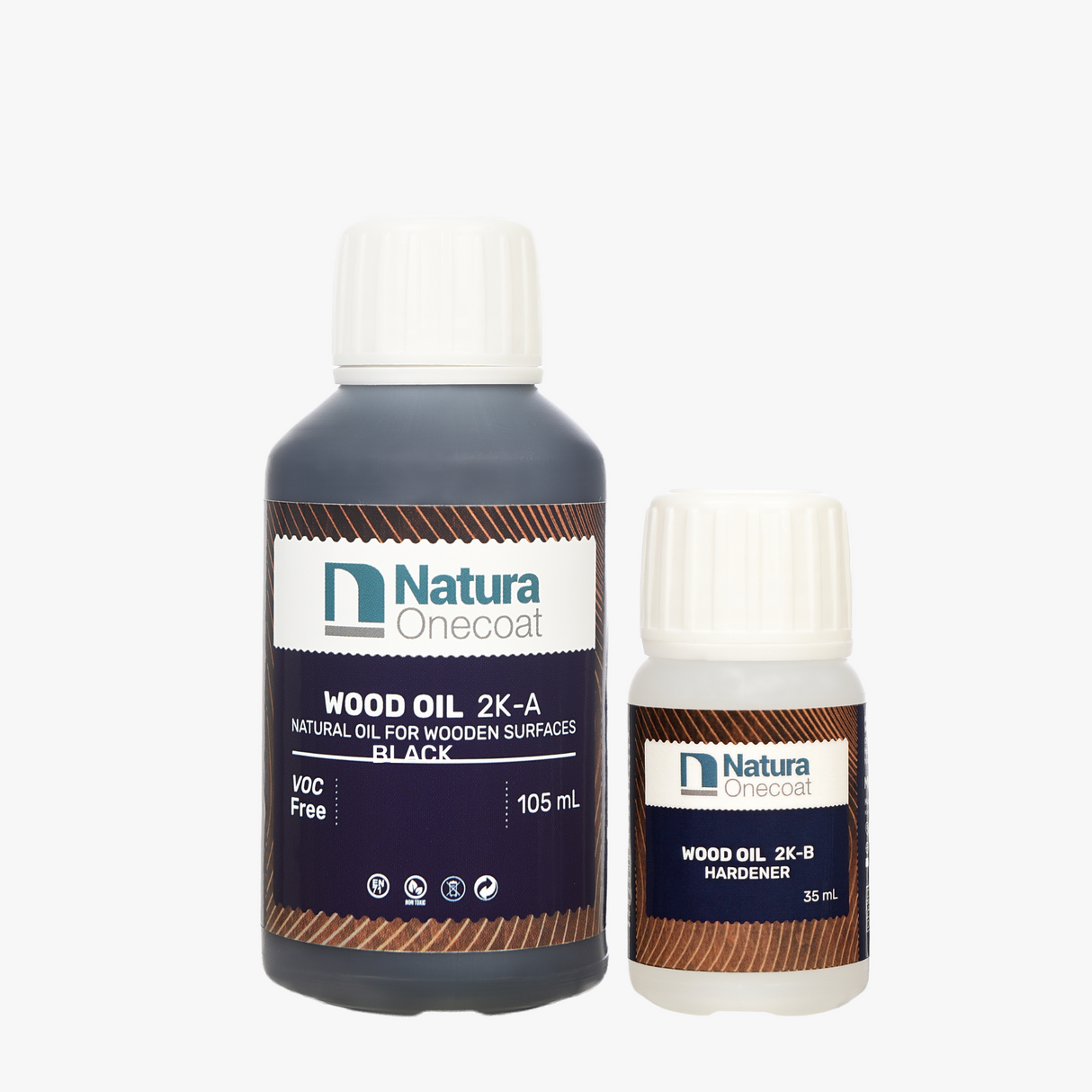Natura Onecoat Wood Oil 2K Black 140 mL
