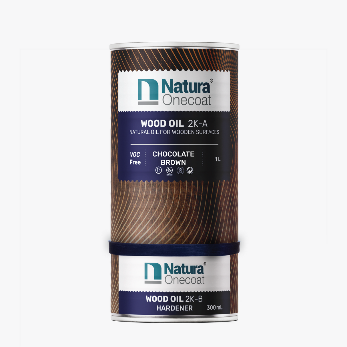 Natura Onecoat Wood Oil 2K Chocolate Brown  1.3 L
