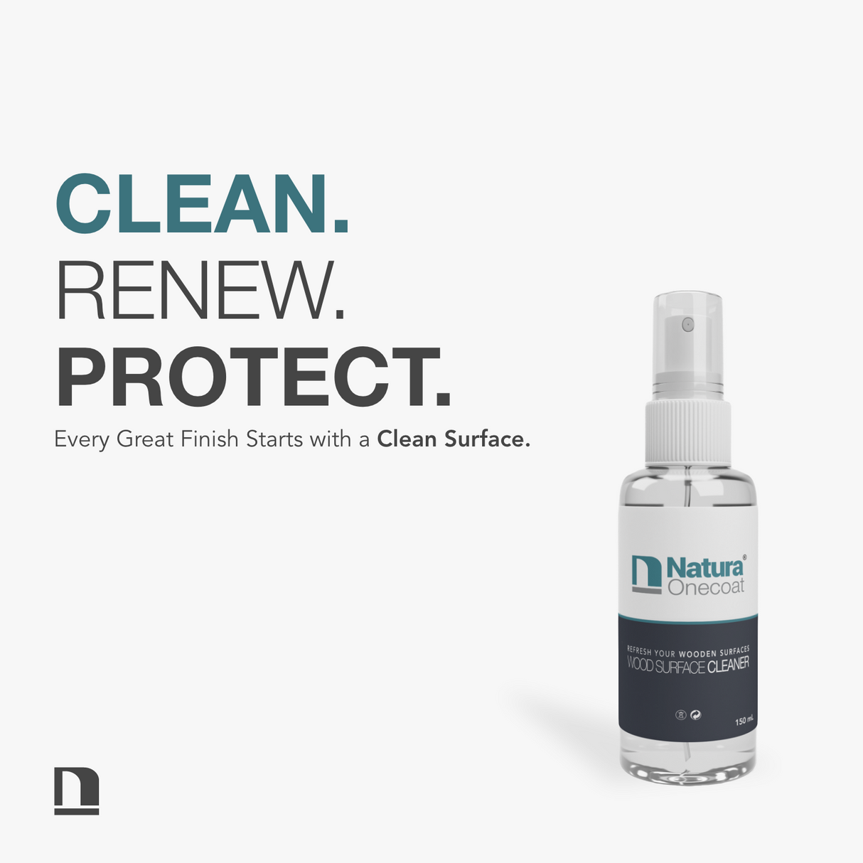 Natura Onecoat Wood Surface Cleaner, 150 ml