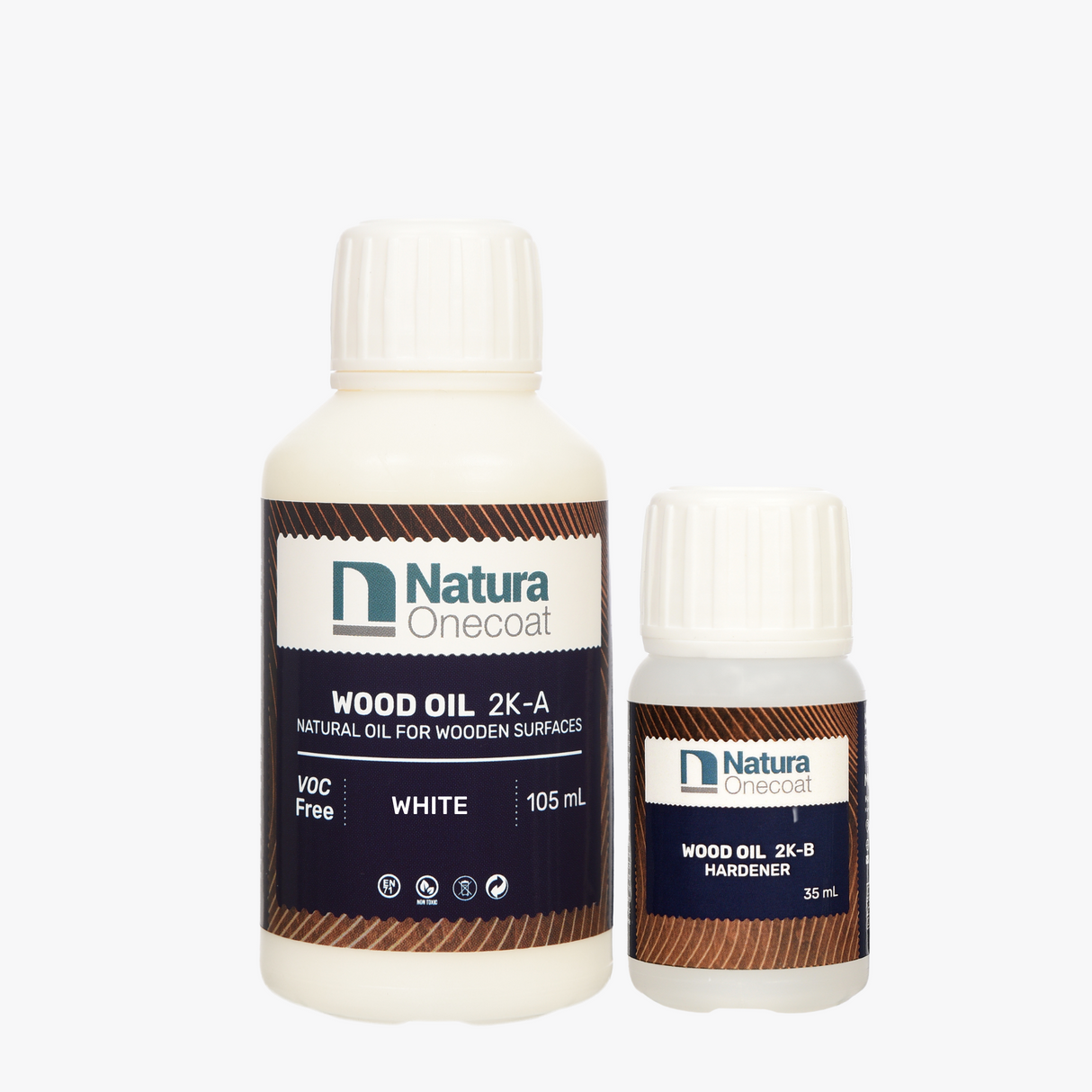 Natura Onecoat Wood Oil 2K White 140 mL