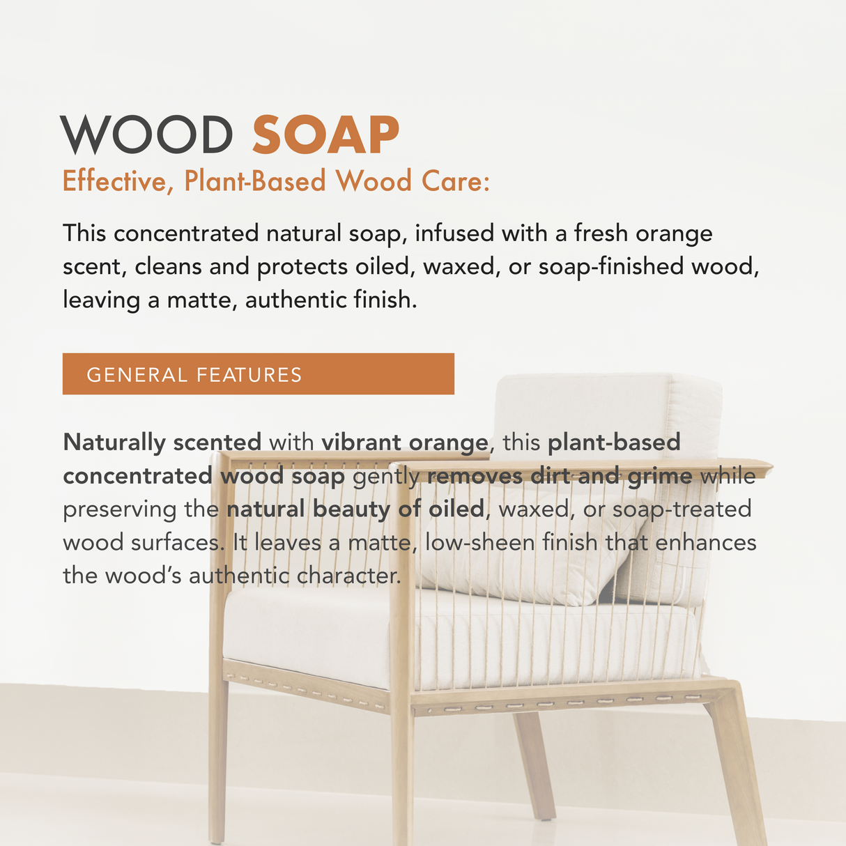 Natura Onecoat Soap, Orange, 100 ml