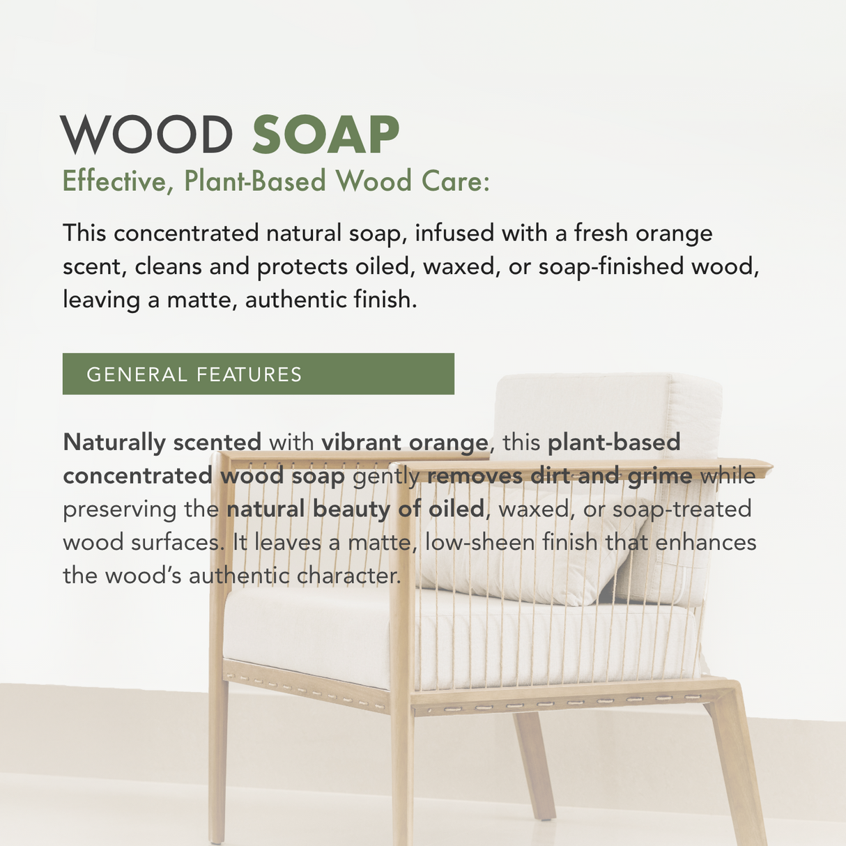 Natura Onecoat Wood Soap 1L